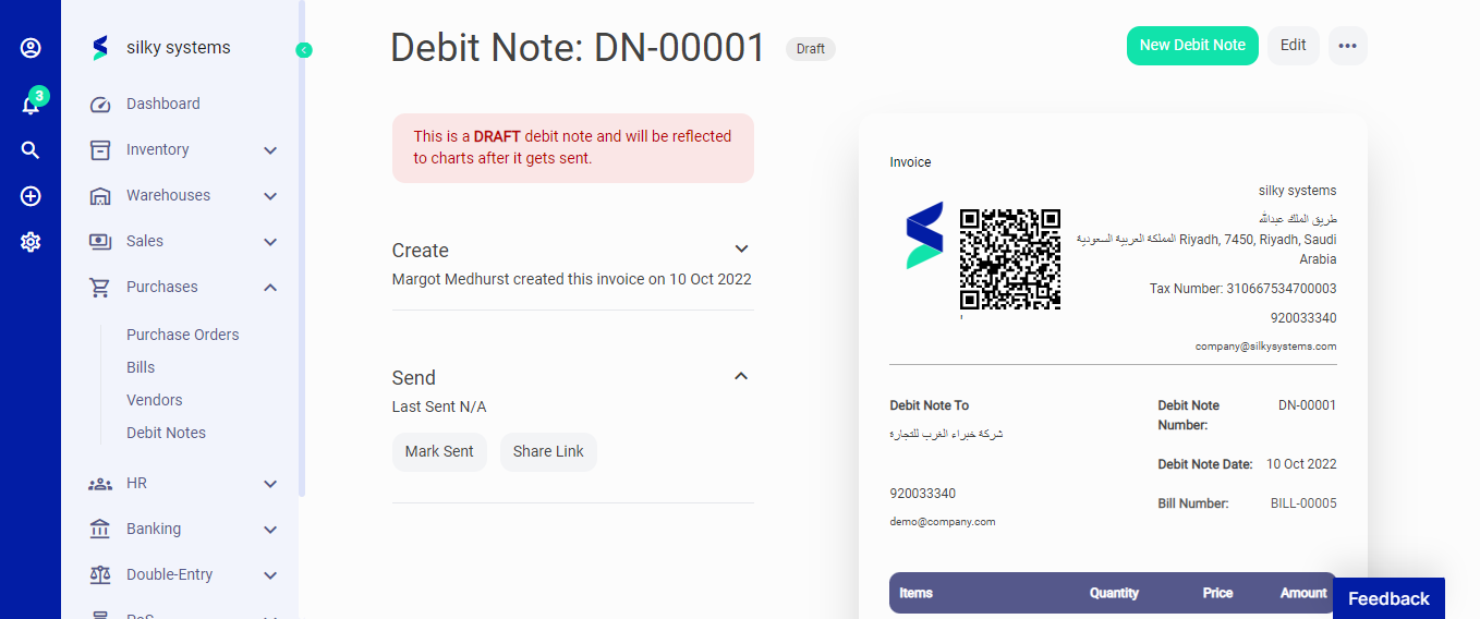 Debit Note